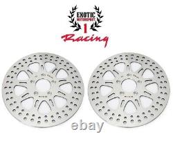 2 Harley Front Brake Disc Rotors Road King Street Glide Electra Glide 2008-13