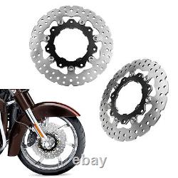 2 PCS 11.8 Floating Front Brake Rotor for Harley Road King Electra Street Glide