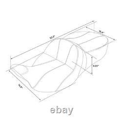 2-UP Bagger Comb Seat for Road King Street Glide 2009-2023 White Stitches