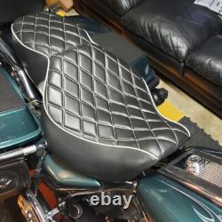 2-UP Seat Fit For Harley 1997-2007 Road King FLHR & 2006-2007 Street Glide FLHX