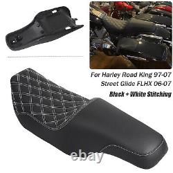 2-Up Driver & Passenger Profiler Seat For Harley Road King 1997-07 Street Glide