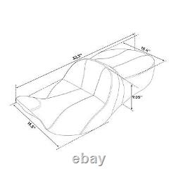 2-Up Driver Passenger Seat Fit For Harley Touring Road King Street Glide 09-2023