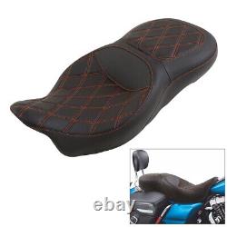 2-Up Driver Passenger Seat Fit For Harley Touring Road King Street Glide 09-2023