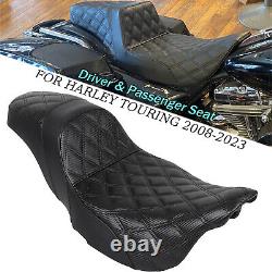 2 Up Driver Passenger Seat For Harley Road King Street CVO Electra Glide 08-23