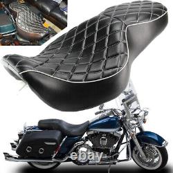 2-Up Rider Driver Passenger Seat For Harley Road King 97-07 & Street Glide 06-07