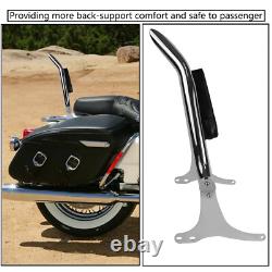 20 Chrome Backrest Sissy Bar for Harley Touring Road King Street Glide 1997-08