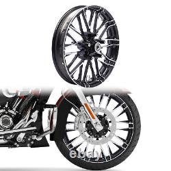 21 Front 18 Rear Wheel Rim For Harley Touring Street Glide Road King 08-23 ABS