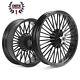 21x3.5 16x5.5 Fat Spoke Wheels For Harley Touring Street Glide Road King 2009 Up