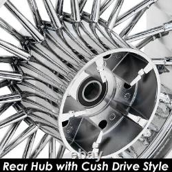 21X3.5 16X5.5 Fat Spoke Wheels with Rotors for Harley Road King Street Glide 09-23