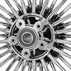 21X3.5 16X5.5 Fat Spoke Wheels with Rotors for Harley Road King Street Glide 09-23