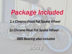 21X3.5 18X5.5 Fat Spoke Wheels ABS for Harley Street Glide Road King 09-UP Cush
