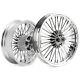 21x3.5 18x5.5 Fat Spoke Wheels Abs For Harley Touring Street Road Glide 2009-up