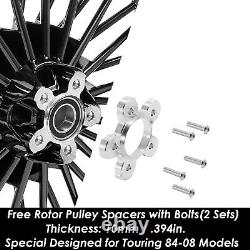 21x3.5 Chrome Fat Spoke Front Wheel for Harley Road King Street Glide 2000-2007