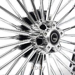 21x3.5 Chrome Fat Spoke Front Wheel for Harley Road King Street Glide 2000-2007