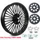 21x3.5 Fat Spoke Front Wheel With Rotors For Harley Touring Road King Street Glide