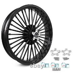 21x3.5 Fat Spoke Front Wheel with Rotors for Harley Touring Road King Street Glide
