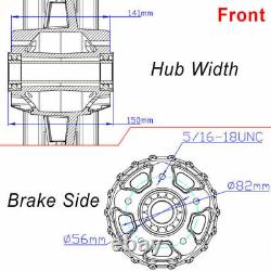 21x3.5 Front Wheel Dual Disc For Harley Touring Road King Street Glide 00-07