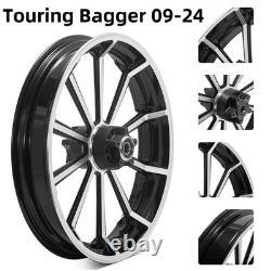 21x3.5 Front Wheel Rim Dual Disc Hub for Harley Road King Street Glide 09-25 FLH