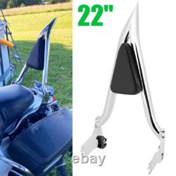 22 Backrest Sissy Bar For Harley Road King Street Glide Electra Glide 1997-2008