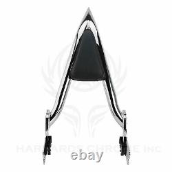 22''Backrest Sissy Bar For Harley Road King Street Glide Electra Glide 1997-2008