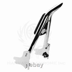 22''Backrest Sissy Bar For Harley Road King Street Glide Electra Glide 1997-2008