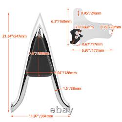 22''Backrest Sissy Bar For Harley Road King Street Glide Electra Glide 1997-2008