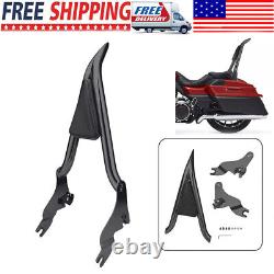 22''Backrest Sissy Bar For Harley Road King Street Glide Electra Glide 2009-2024