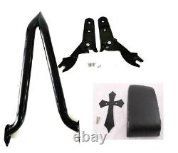 22 Backrest Sissy Bar Harley Pad Touring Road King Street Electra 1.5