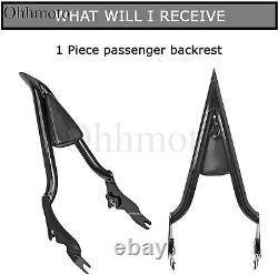 22 Backrest Sissy Bar for Harley Touring CVO Road Glide Street Road King Black