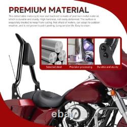 22 Height Sissy Bar Backrest & Luggage Rack For Harley Street Glide Road King