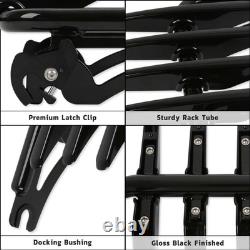 22 Height Sissy Bar Backrest & Luggage Rack For Harley Street Glide Road King