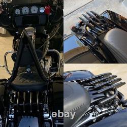 22 Height Sissy Bar Backrest & Luggage Rack For Harley Street Glide Road King