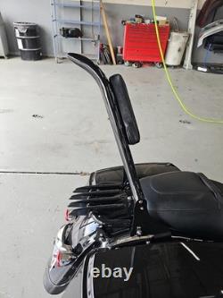 22 Height Sissy Bar Backrest & Luggage Rack For Harley Street Glide Road King