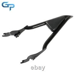 22 Tall Backrest Sissy Bar For CVO Road Glide Street Touring Road King Black