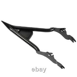 22 Tall Backrest Sissy Bar For CVO Road Glide Street Touring Road King Black