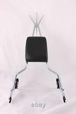 22 Tall Sissy Bar Backrest Pad 4 Harley Touring Road King Street Electra Chrome