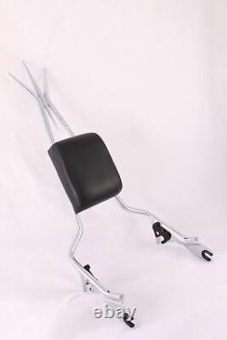 22 Tall Sissy Bar Backrest Pad 4 Harley Touring Road King Street Electra Chrome