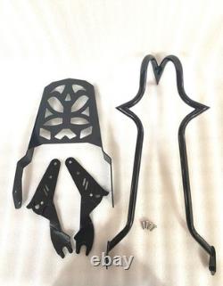 23 Backrest Sissy Bar Rack 4 Harley Touring Road King Street Glide Fl 2009-25
