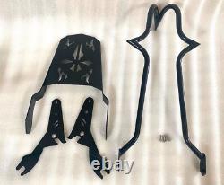 23 Sissy Bar Backrest 4 Harley Touring Road King Street Electra Fl 2009-25 Rack