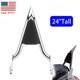 24 Chrome Backrest Sissy Bar For Harley Touring Road King Street Electra 97-08