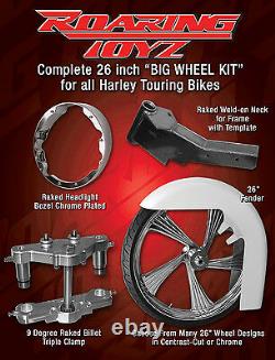 26 Inch Front End Wheel Tire Kit Harley Bagger Street Glide Road King Touring FL