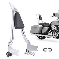 26''Sissy Bar Backrest for Harley Touring Road King Street Electra Glide 97-2008