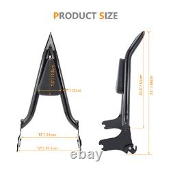 26 Tall Passenger Backrest Sissy Bar For Harley Road King Street Glide 97-08 US