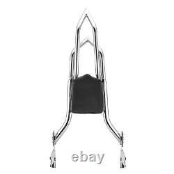 27 Chrome Backrest Sissy Bar For Harley Touring Road King Street Electra 97-08