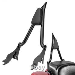 27 Sissy Bar 1.3 Fat Black Touring Road King Street Electra Road Glide 09-25