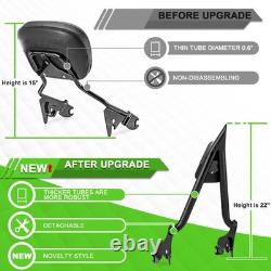 27 Sissy Bar 1.3 Fat Black Touring Road King Street Electra Road Glide 09-25