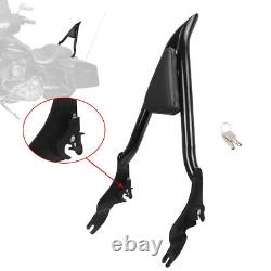 28'' Tall Backrest Sissy Bar For Harley CVO Road Glide Street Touring Road King