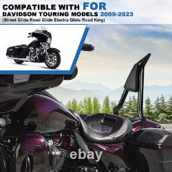 28 inch Backrest Tall Sissy Bars for Harley Road Glide Street Touring Road King