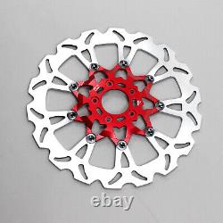 2PCS Red 14 Big Front Brake Rotor for Harley 09-23 Road King Street Glide FLHT