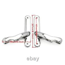 4.5''Chrome Passing Fog Light Brackets for Harley Road King/Touring/Street Glide